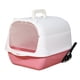 thumbnail image 4 of Caja De Arena Para Gatos Con Capucha Inodoro Para Gatos Cerrado Y Cubierto Caja De Arena Duradera Para Mascotas De Mano Rosa, 4 of 5