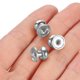 thumbnail image 4 of 24 piezas de pomos redondos mini de 0.34'' x 0.38'', tiradores pequeños para cajones, pomos para gabinetes, tiradores, plateado, 4 of 6