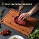 thumbnail image 3 of Hiware Wood Cutting Boards for Kitchen, Heavy Duty Bamboo Cutting Board, 3 of 3
