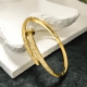 thumbnail image 1 of Pulsera de acero clavo con microcircones Dorado plateado, 1 of 3