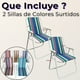 thumbnail image 2 of Pack 2 Sillas Plegables Portátil Playa Camping Picnic Exteriores, 2 of 10