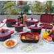 thumbnail image 2 of Juego de Utensilios de Cocina Lorren Home Trends 14 piezas antiadherente rojo, 2 of 7