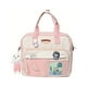 thumbnail image 1 of Kawaii Zipper Crossbody Bag, Cute Multifunctional Handbag With Cartoon Charm, School Bag Student Messenger Bag, 1 of 5