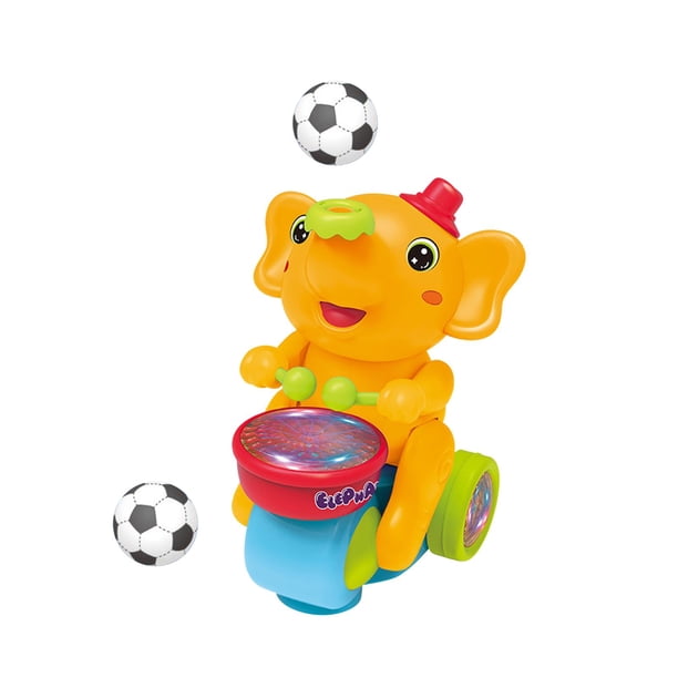 Juego de tambores para bebés, tambores para caminar, juguetes eléctricos, instrumentos musicales, juguetes , AMARILLO