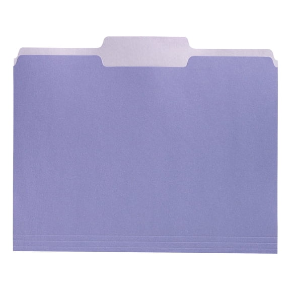 File Folders School Smart, bicolor, tamaño carta, paquete de 100