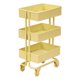 thumbnail image 4 of Estantería A Escala 1 12 Estantería Con Ruedas Muebles Salón Oranments Amarillo, 4 of 5