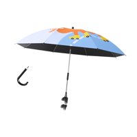 Magideal - Sombrilla De Playa Con Abrazadera, Sombrilla De 360 Grados Para Cochecito De Bebé, Sombrilla Para Sillas De Ruedas, Cochecito De Bebé Para Exteriore Púrpura