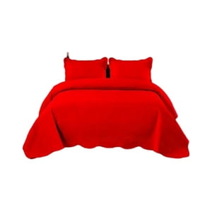 Genérico - Cubrecama Quilt 2 Plazas+2 Fundas Verano Unicolor 13N06