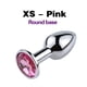 thumbnail image 1 of 1pc Waterproof Stainless Steel Anal Plug with Crystal Design - Perfect for Beginners and Couples - Enhance Your BDSM Experience, 1 of 5