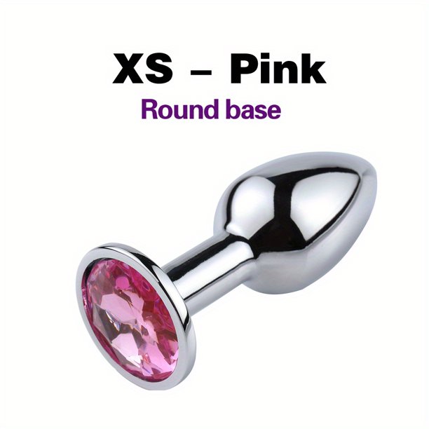 1pc Waterproof Stainless Steel Anal Plug with Crystal Design - Perfect for Beginners and Couples - Enhance Your BDSM Experience