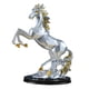 thumbnail image 5 of Escultura De Estatuilla De Caballo Obra De Arte Coleccionable Para La Decoración Del Escritorio Del Hogar Plata, 5 of 5
