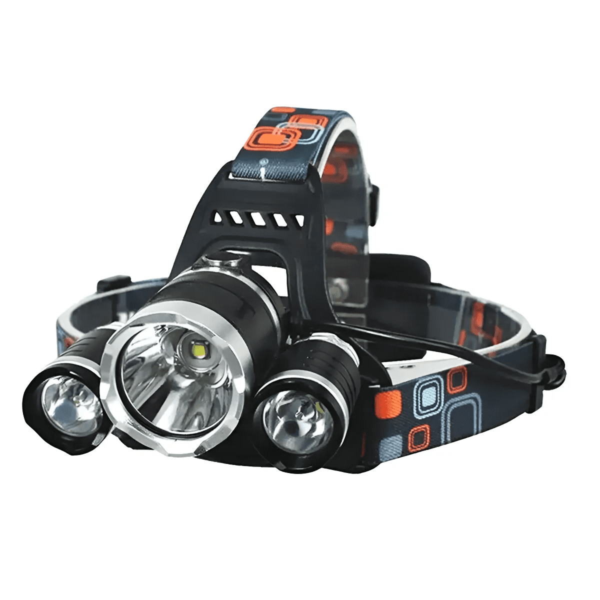 Genérico - Linterna Frontal Recargable Cintillo Minero Led Cree 120lm Blanco Negro