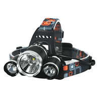 Genérico - Linterna Frontal Recargable Cintillo Minero Led Cree 120Lm Blanco Negro