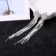 thumbnail image 3 of 1pair Sparkling Rhinestone Tassel Earrings for Women and Girls - Perfect for Any Occasion, 3 of 4