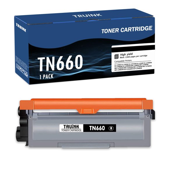 Cartucho de tóner TRUINK TN660 de alto rendimiento negro, 1 paquete