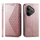 thumbnail image 3 of Funda Flip FOXDOCK para Realme GT 6 , Estilo Billetera con Diseño Rombo, Correa de Mano y Soporte, Uso Diario, 3 of 6
