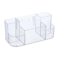 Magideal - Organizador De Baño Montado En La Pared Organizador De Cuidado De La Piel Organizador De Cajas De Exhibición Cosmética De Múltiples Propósito Bandeja Blanco