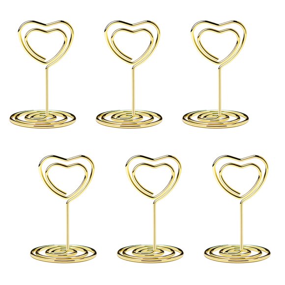 Porta tarjetas Jofefe 5 cm Corazón Dorado (Pack de 20)