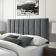 thumbnail image 1 of Respaldo Tubular al piso Lino Gris Oscuro 1 plaza, 1 of 3