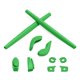 thumbnail image 1 of Kit de protectores de orejas y piezas nasales Eye Opening Stuff verde para Oakley Juliet, 1 of 5