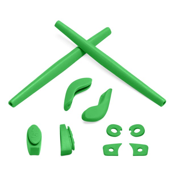 Kit de protectores de orejas y piezas nasales Eye Opening Stuff verde para Oakley Juliet