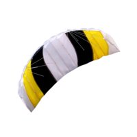 Ioensy - Cometa Acrobática De Dos Líneas Para Playa, Juguete De Parapente Para Exteriores De 1,4 M, Color Amarillo Para Adultos