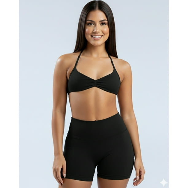 Conjunto Deportivo Mujer 2 Piezas Peto y Short Push Up