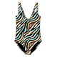 thumbnail image 1 of Traje De Baño Enterito Básico Estampado Naranja M, 1 of 2