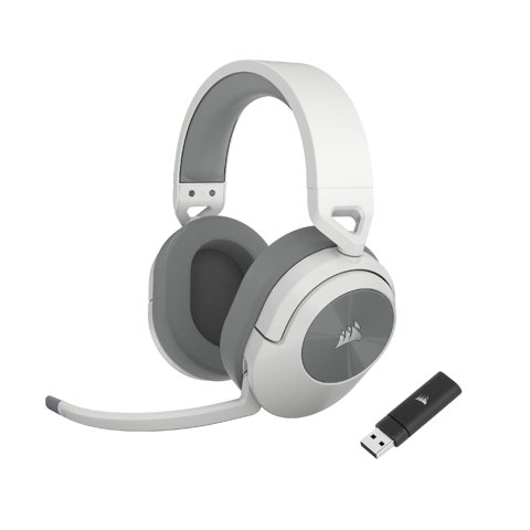 Auriculares Para Juegos Corsair Hs55 Inalámbricos Con Bluetooth En Blanco