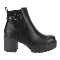 Botín Agua De Coco Plataforma Negro