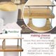 thumbnail image 4 of Prensa para Queso PetriStor Roble 41 cm Kit con 2 Moldes, 4 of 7