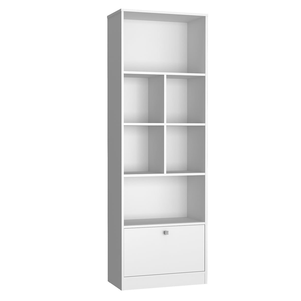 Df Home - Librero Bali 4 Niveles Con Puerta Blanco B37.038