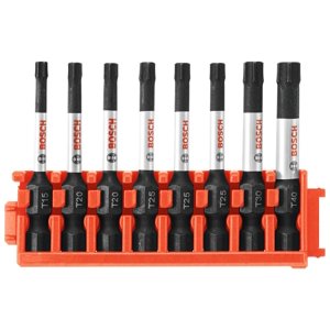 Juego De Brocas Bosch Ccstv208 De 8 Piezas Impact Tough Torx Power, 5 Cm