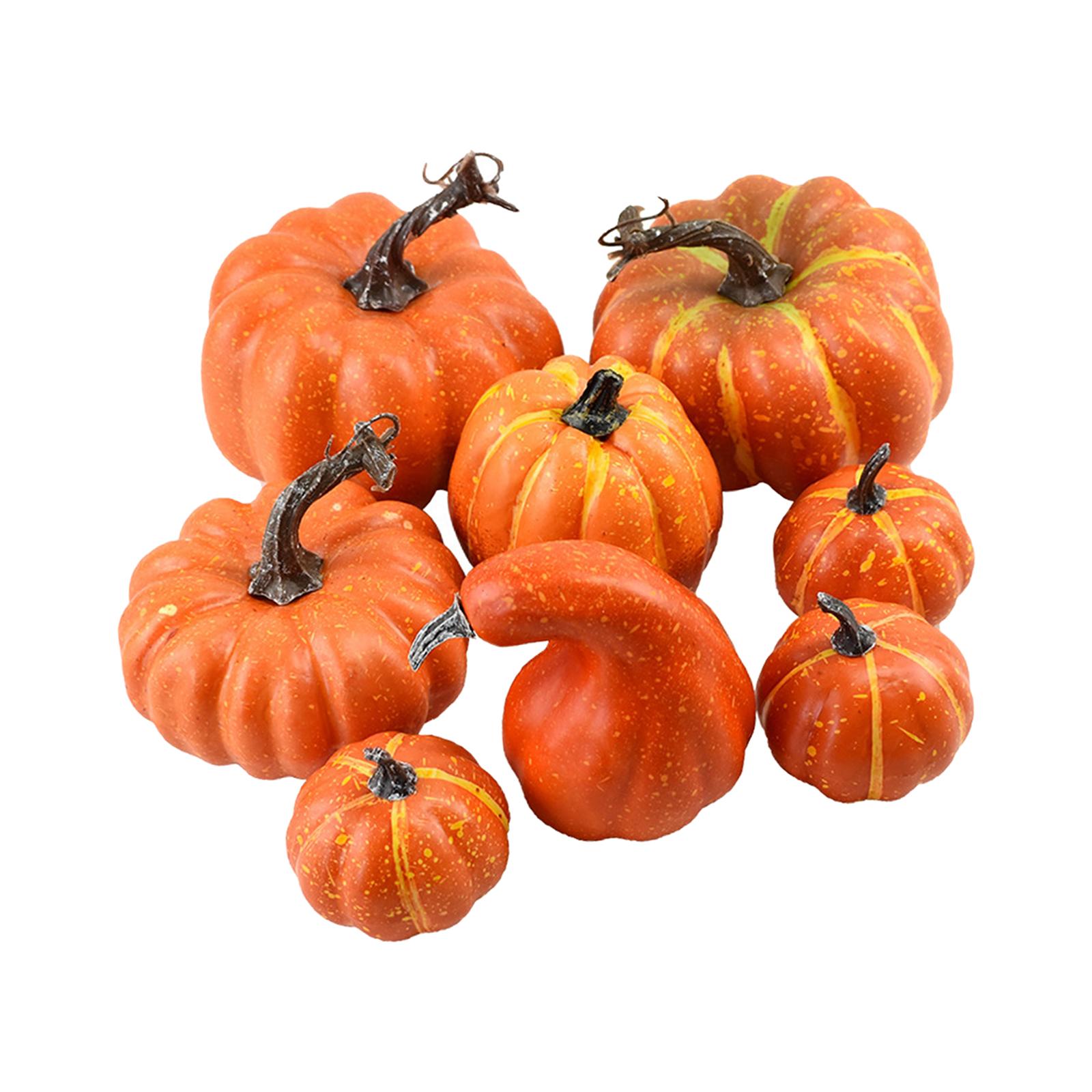 Magideal - Decoración De Calabaza De Simulación, Accesorio De Fotografía, Calabazas De De Otoño Para Decoración De Halloween, Suministros Para Fiestas