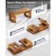 thumbnail image 5 of Taburete de inodoro BLUEWEST plegable de madera de acacia de 18 cm para orinal, 5 of 7