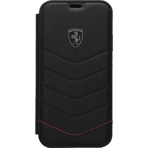 Carcasa Ferrari Iphone X Cuero Genuino Negro