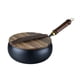thumbnail image 5 of Wok De Hierro Para El Hogar Sin Revestimiento Con Mango De Madera, Sartén De Fondo Plano De 24 Cm, 5 of 5