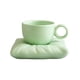 thumbnail image 4 of Taza De Café Con Asa Y Posavasos Para Decoración De Oficina En Casa, Color Verde Claro, 4 of 5