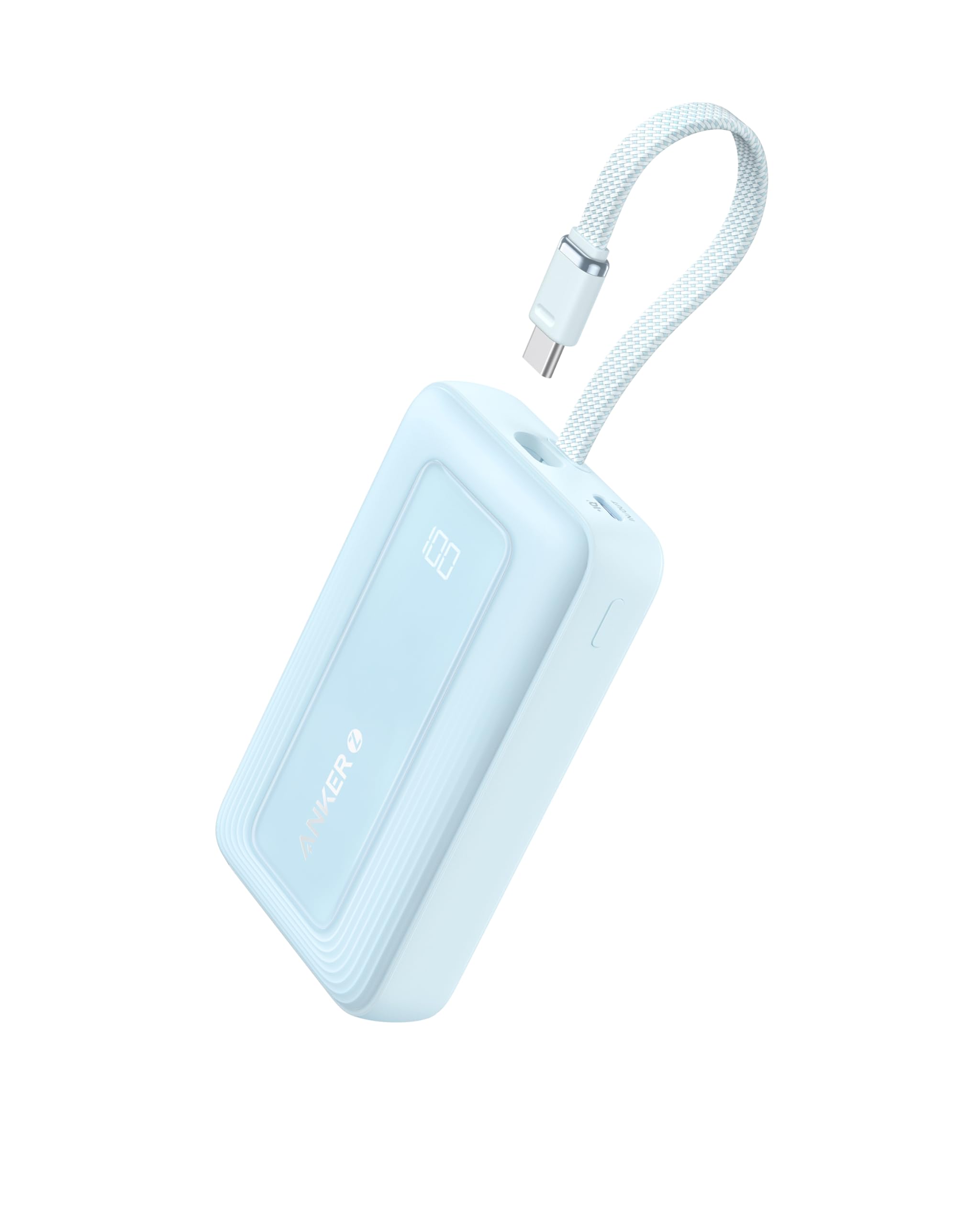 Power Bank Anker Zolo De 10 000 Mah Y 30 W Con Cable Usb-C Para Iphone