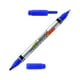 thumbnail image 2 of Marcador Permanente Doble Punta Fina Y Media 4 Unid azul, 2 of 4