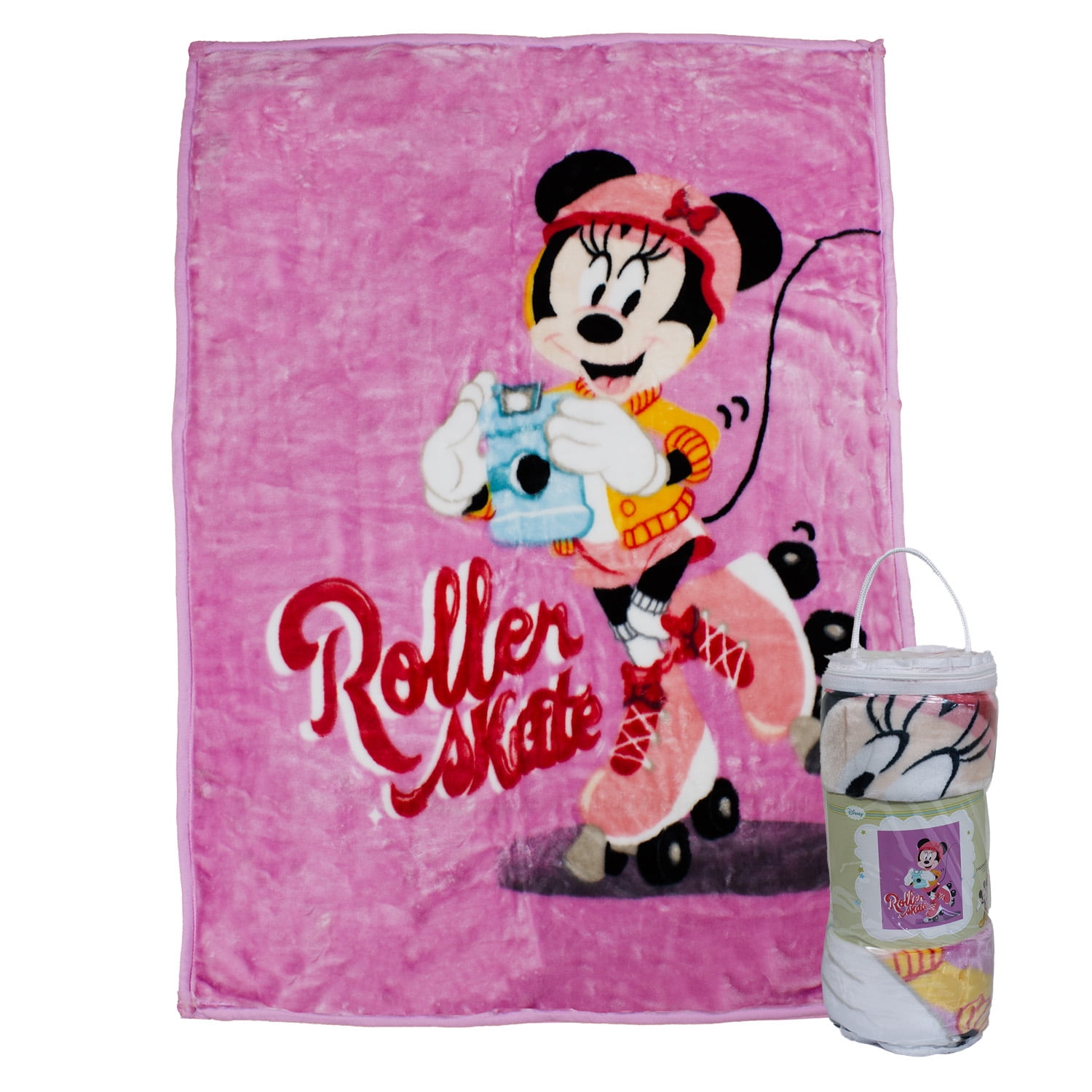 Frazada Ultra Soft Minnie Roller 110x140cm Rosado Disney
