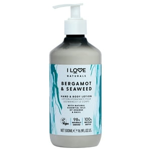 I Love Cosmetics - Loción Para Manos Y Cuerpo Naturals - Bergamota Y Algas Marinas De Para Mujeres - Loción Corporal