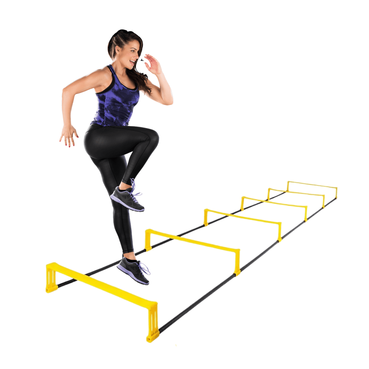 Linea Sport - Escalera Y Valla De Salto Fija De Entrenamiento 2en1 Multiuso