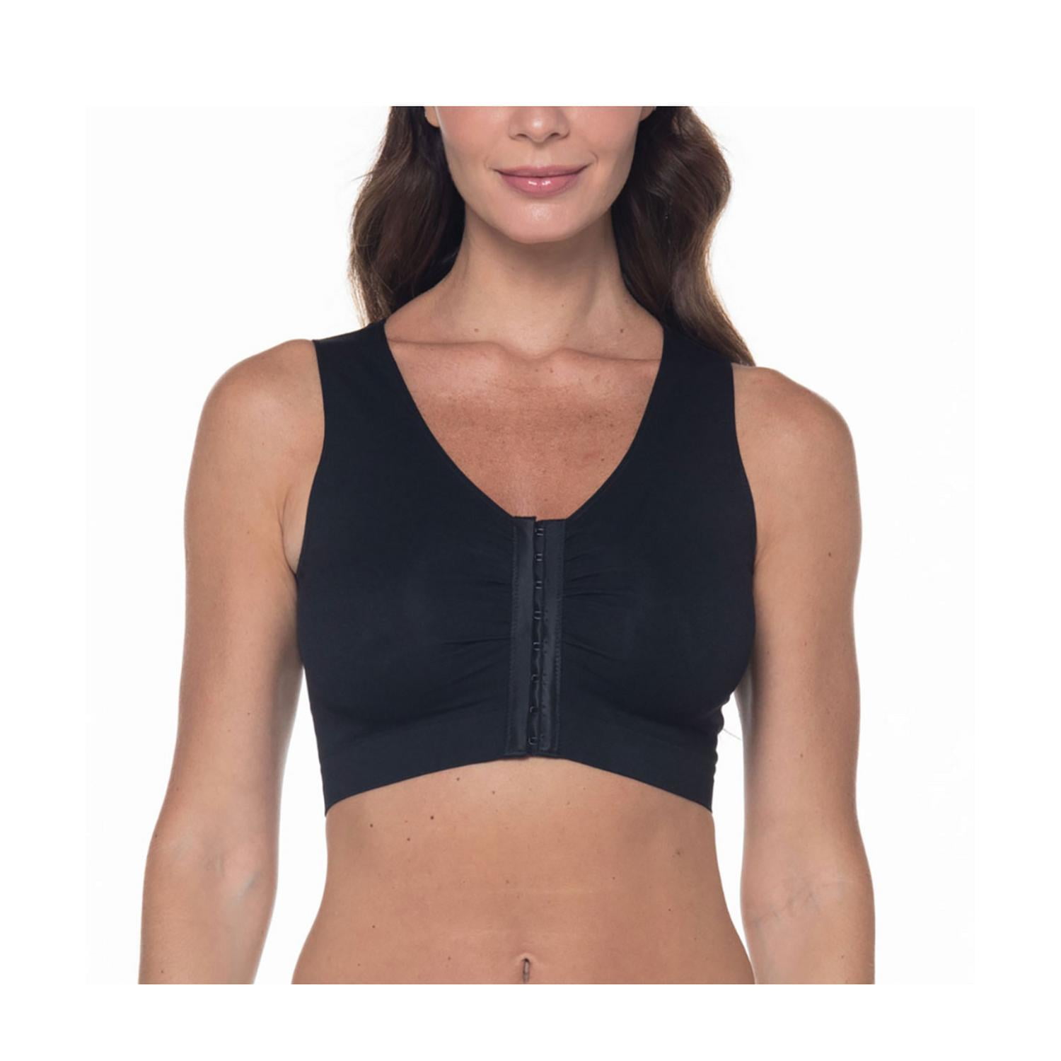 Lady Genny - Sostén Seamless Post Operatorio Negro L-xl