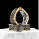 thumbnail image 2 of Anillo Retro Titanio Cuadrado Hombre Moda Masculina, 2 of 3
