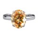 thumbnail image 1 of Anillos de Compromiso Solitario de Moissanita de 3 Quilates para Mujer Color D Claridad VVS1 Anillo de Diamante Ovalado Anillos de Boda de Plata Esterlina 925 Talla 5-9, 1 of 8