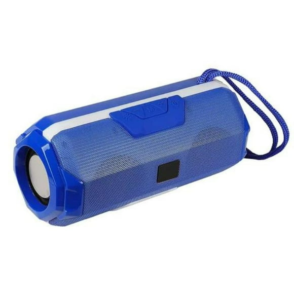 Parlante Portátil Bluetooth Con Luces Led Stereo Bt Speakers 143 Azul