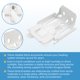 thumbnail image 5 of Soporte de Montaje YXYYXY Pack de 3, Blanco, 7,5 x 5,2 x 2,8 cm, 5 of 7