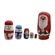 thumbnail image 5 of Muñecas Matryoshka navideñas tradicionales, muñecas rusas anidadas, muñecas coleccionables hechas a mano para el hogar, cafetería, escritorio, regalos, 5 of 5
