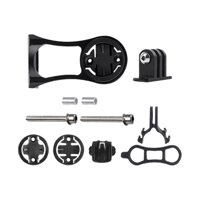 Magideal - Soporte Combinado Para Ordenador De Bicicleta, Soporte Para Bicicleta, Soporte Para Cámara De Acción Con Clip, Adaptador, Soporte Para Cronómetro De B , Negro